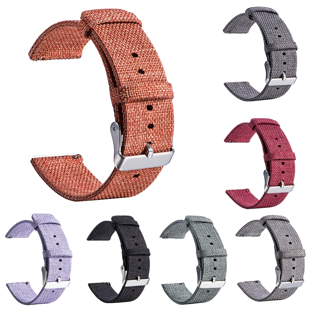 23 см замена регулируемый Мягкий Холст Смарт часы ремешок для Fitbit Blaze