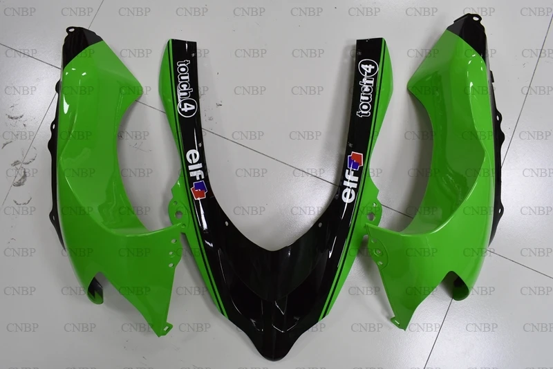 Ninja ZX 10r 2004 - 2005 Пластиковые обтекатели 04 комплекты обтекателей 05 зеленый черный