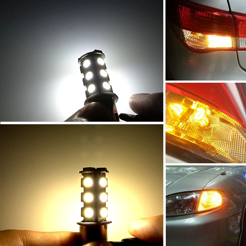 2 шт. S25 1157 BAY15D 18 светодиодный 5050 SMD P21/5 Вт 2057 7528 для хвостовой части автомобиля