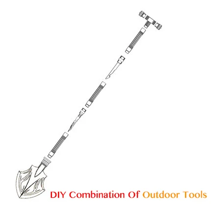 Defense tool Emergency Defense Stick Camping Accessories Home Car Walking Stick Self Defense Outdoor shovel DIY Component