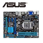 Материнская плата Asus B75M-A B75, разъем LGA 1155 i3 i5 i7 DDR3 16 ГБ uATX UEFI BIOS, оригинальная бывшая в употреблении материнская плата