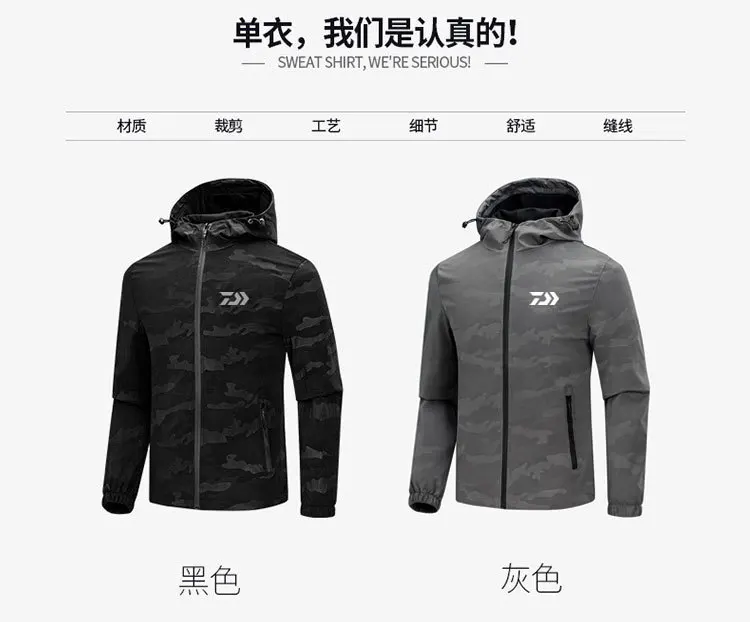 DAIWA Новая Мужская дышащая болотная куртка для рыбалки, водонепроницаемая куртка для рыбалки, одежда для охоты, рыбалки