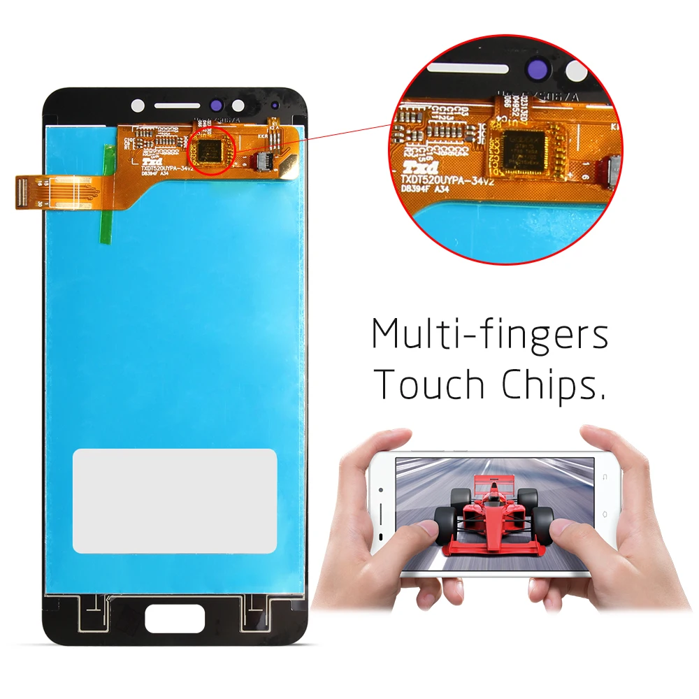 Оригинальный протестированный 5 ''дисплей для Asus Zenfone 4 Max ZC520KL LCD сенсорный