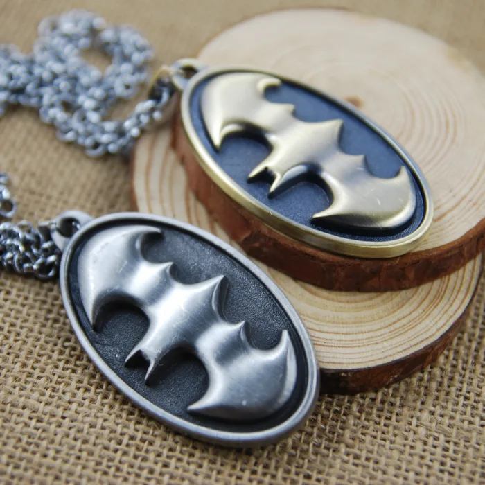 Free shipping EMS 65pc Batman metal plate necklace cartoon movie film video game character cosplay man woman jewelry accessory | Украшения