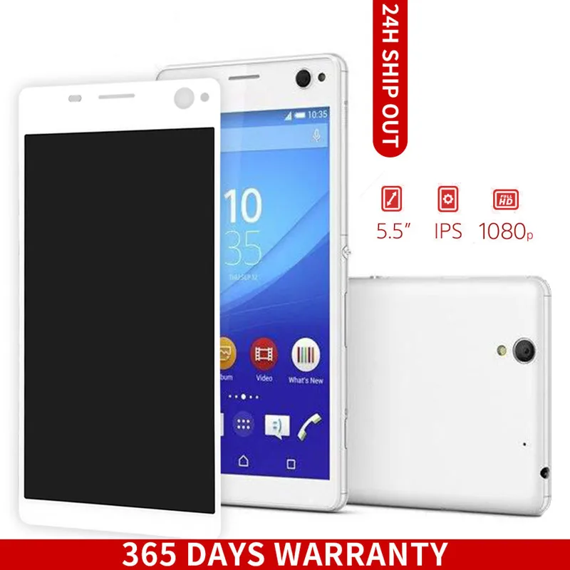 5.5&quot Original LCD For SONY Xperia C4 Display Touch Screen with Frame Dual E5303 E5353 E5333 | Мобильные телефоны и