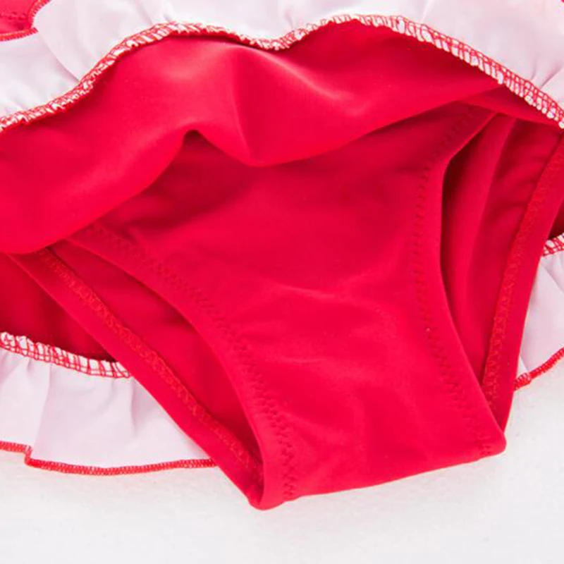 

Adorable ruffles lace girls bikini summer cute 3pc sets children swimwear infant baby bathing suit 1-6Yrs