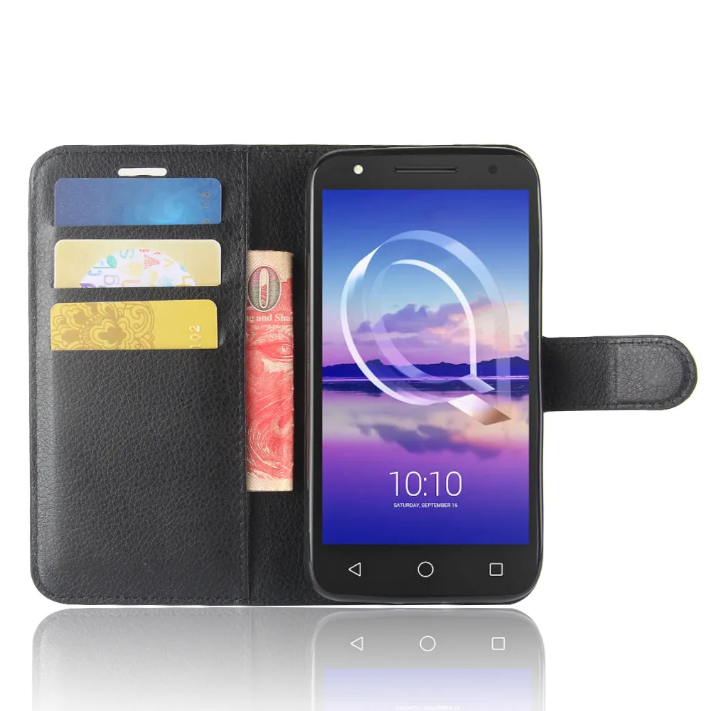 Флип кошелек для Alcatel U5 HD кожаный Карманный Чехол подставка карт чехол телефона