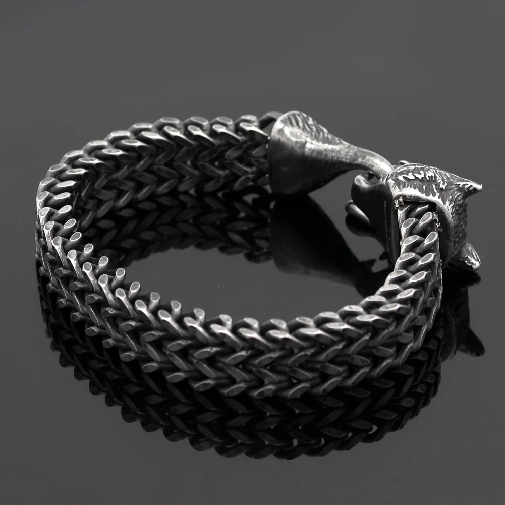 Men's stainless steel norse viking amulet odin's wolf necklace | Украшения и аксессуары