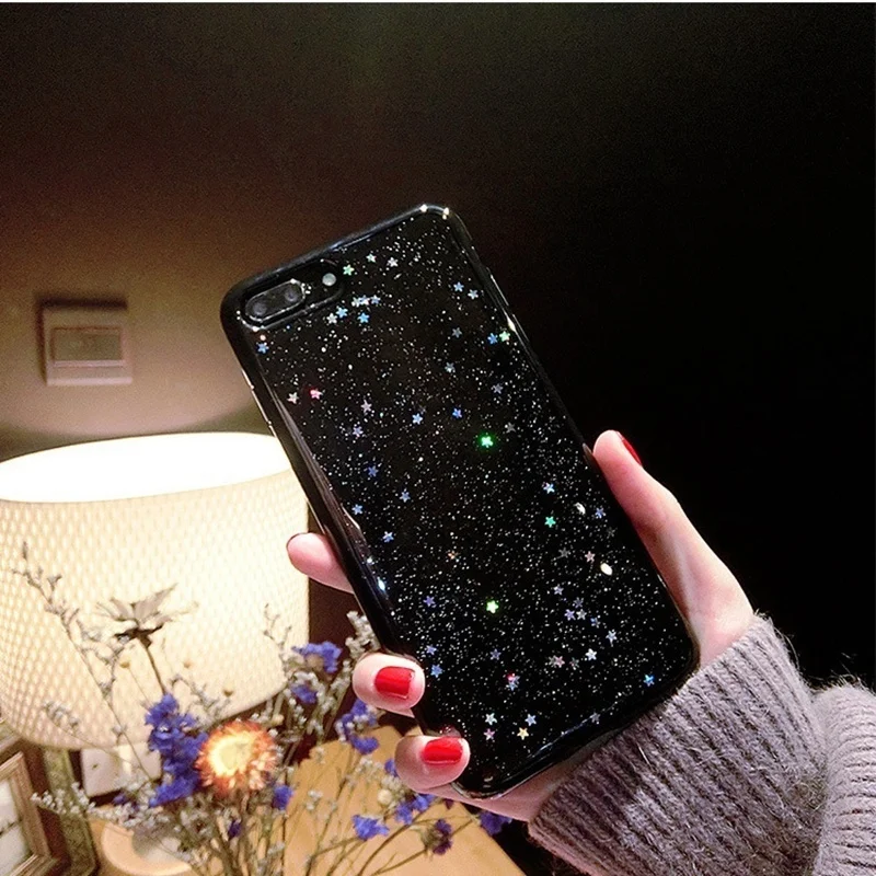 Casestory Bling Star Case For iphone X 10 case for 7 /8 plus 6 / 6s Cover | Мобильные телефоны и аксессуары