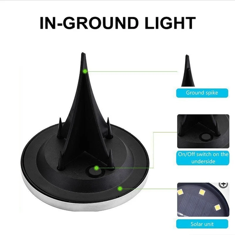 Солнечная лампа наземная водонепроницаемый сенсорный светильник для сада