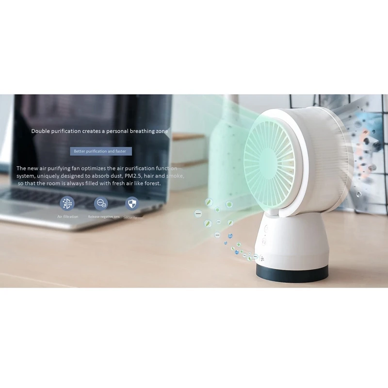 Usb мини Ультра тихий вентилятор портативный Настольный воздушный фильтр очистка