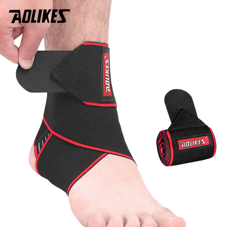 AOLIKES 1 шт. Эластичный Силиконовый фиксатор голеностопа ремешок для баскетбола