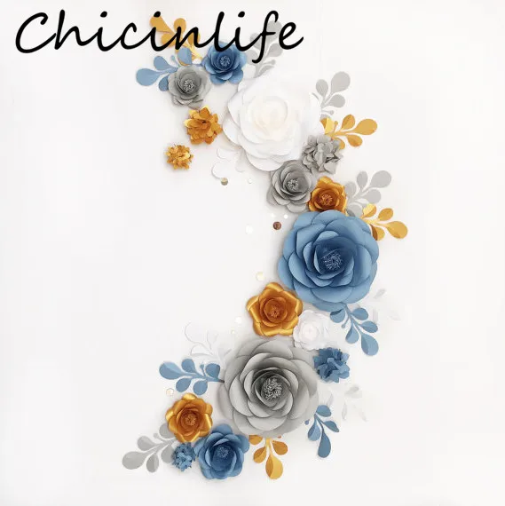 Chicinlife 1 шт. 30 см/40 см сделай сам искусственные бумажные цветы фон для свадебной