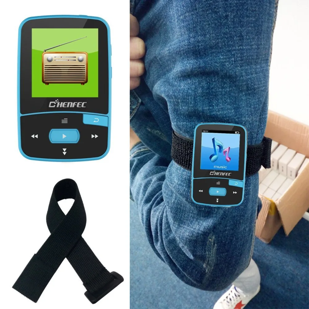 CHENFEC C50 оригинальный спортивный мини плеер с Bluetooth MP3 поддержка tf карты fm радио