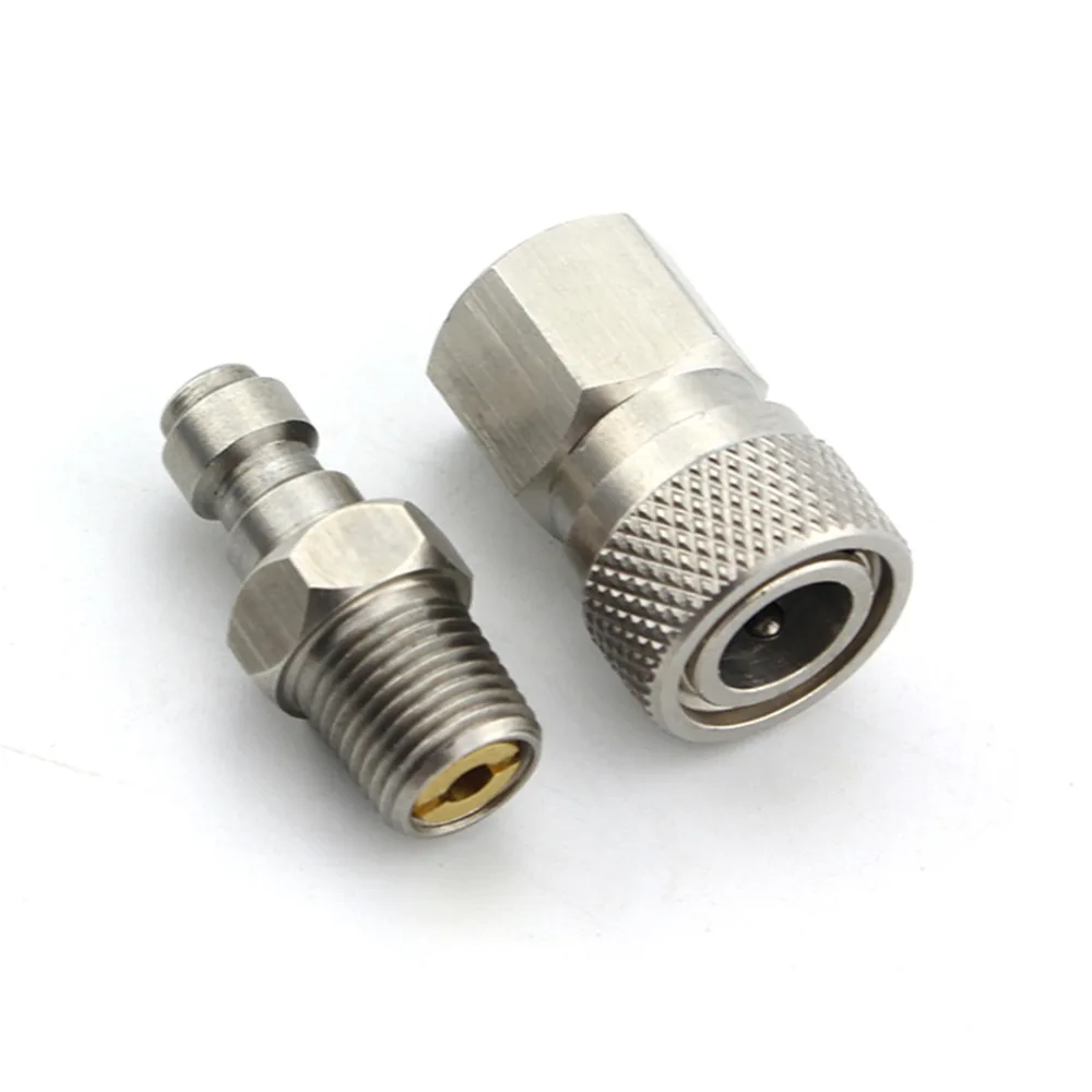Пейнтбол PCP Airforce из нержавеющей стали 1/8NPT штекер Женский БЫСТРОРАЗЪЕМНАЯ муфта разъем фитинги розетка воздуха 2 шт./компл
