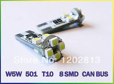 

Бесплатная доставка в продаже! 10 шт. W5W T10 501 8 SMD СВЕТОДИОДНЫЙ SIDELIGHT интерьер CAN BUS OBC безошибочные лампы для VAUXHALL 2