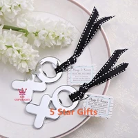 wedding favor and giveaways for guest hugs kisses from mr mrschrome xo bottle opener party souvenir gift 100pcslot