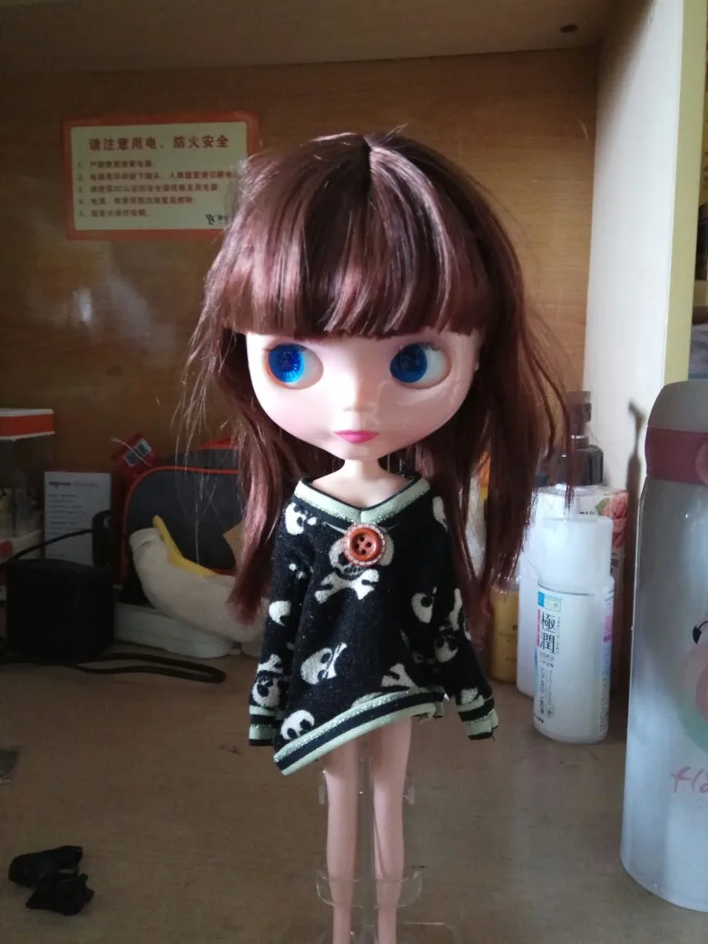 T02 X545 Blyth кукла azone одежда 1/6 bjd куклы аксессуары для волос ручной работы череп
