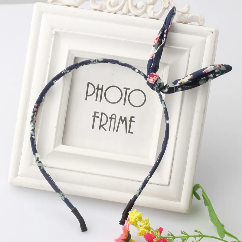 M MISM пасторальный цветочный обруч для волос корейский стиль заячьи ушки милые