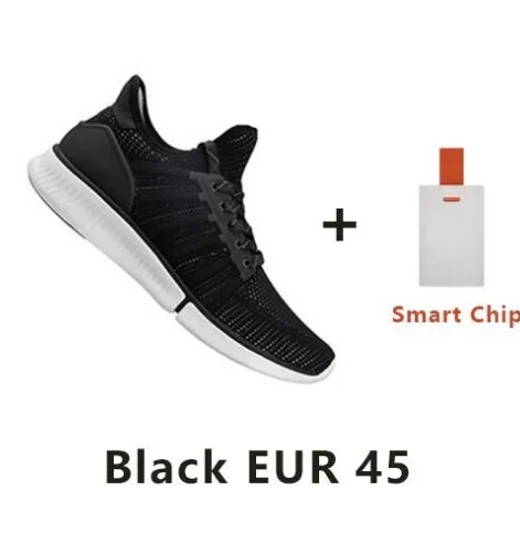 Men Black EU 45 Xiaomi Mijia человек смарт чип обувь удобные Сменные водонепроницаемый IP67 приложение контроль спортивная обувь с чипом Прямая поставка - Цвет: Men Black EU 45
