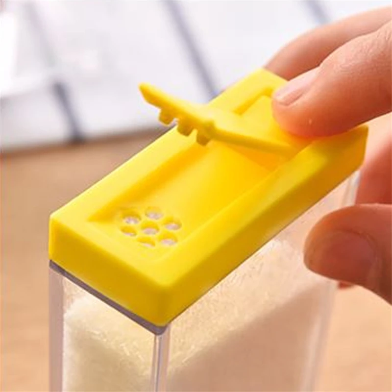 Hot Sale Seasoning Rack Spice 6 Pieces Acrylic Box Storage Container Condiment Jars Kitchen Accessories ZH-104040 | Дом и сад