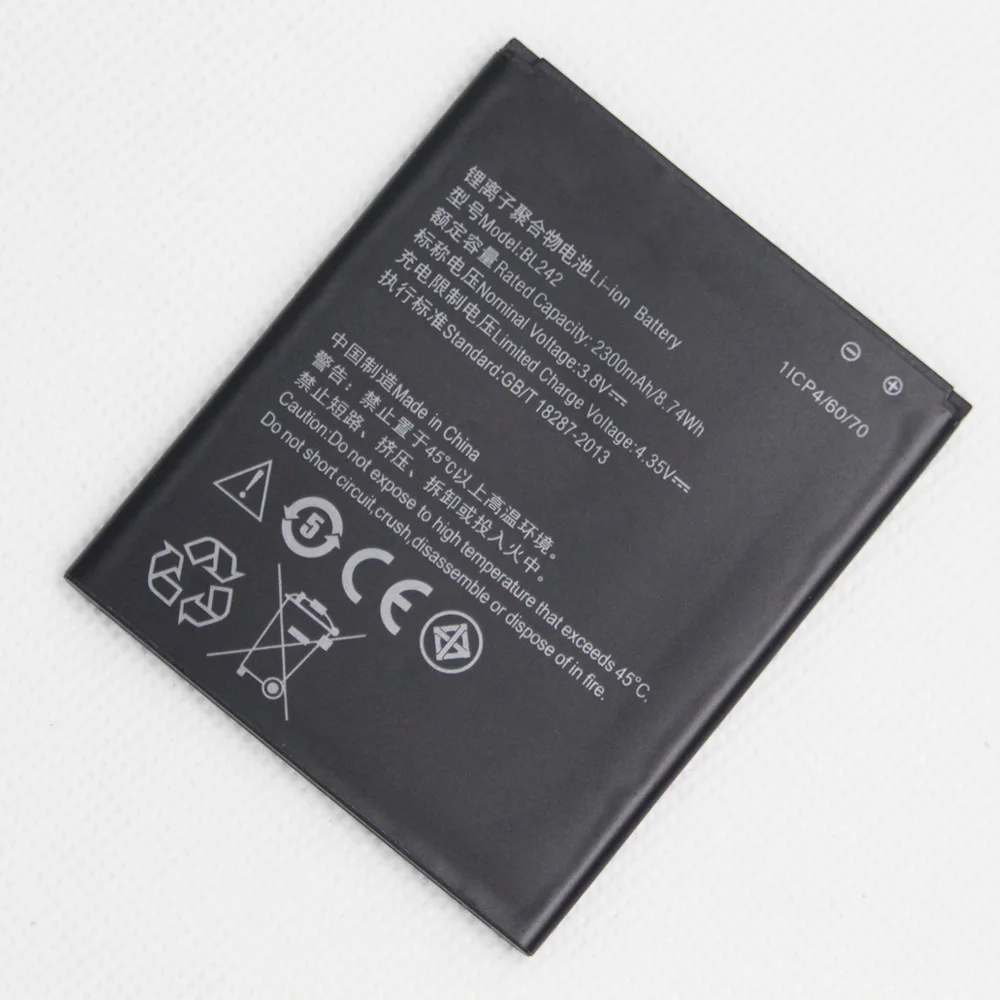 Абсолютно новый BL 242 батарея BL242 для Lenovo K3 K30-W K30-T A6000 A3860 A3580 A3900 A6010 плюс 3 8 V 2300 мАч