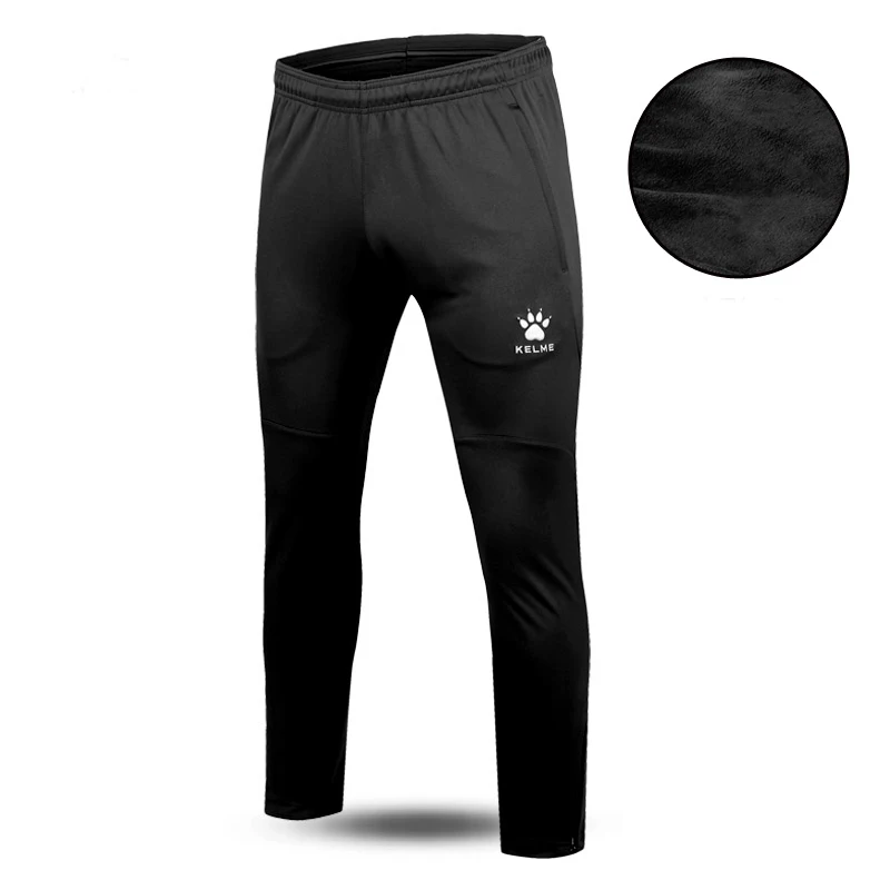 

KELME Men Sports Trousers Sweatpants Kid Winter Padded Pants Thicken Jogging Women Fitness Outwear Warm Long Pants K15Z406