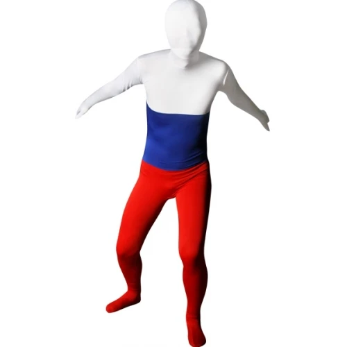 (LP20) Россия костюм из спандекса унисекс зентай с флагом костюмы|zentai lycra suit|zentai