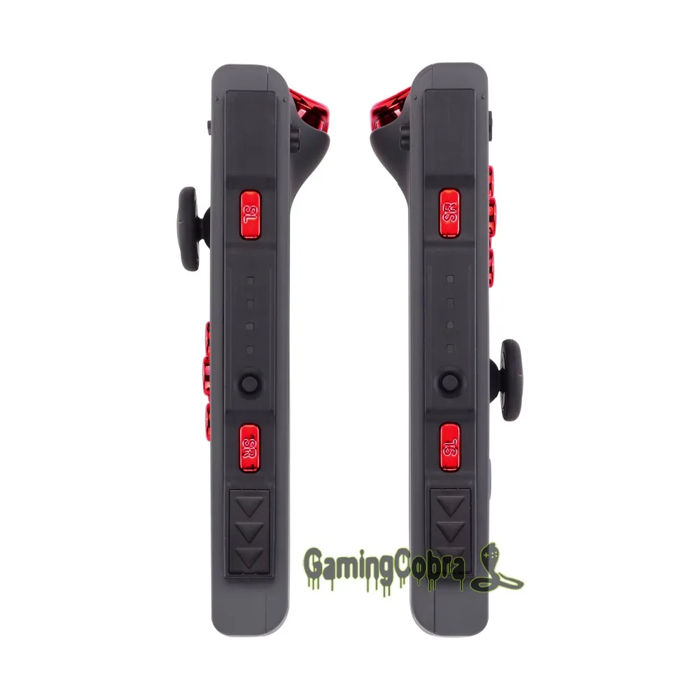 Хромированные красные Сменные Клавиши направления ABXY SR SL L R ZR ZL триггер полный набор кнопок с инструментами для nintendo Switch Joy-Con