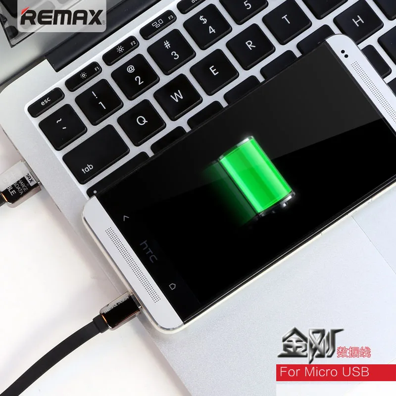 Плоский Micro USB кабель для передачи данных REMAX 1 м 2.1A usb быстрой зарядки гибкий