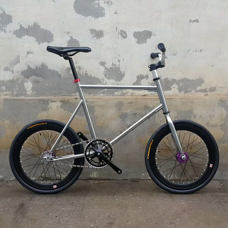 Fixie велосипед 20 дюймов с фиксированной передачей Велосипед трек велосипед 30 мм обод рама дорожный велосипед с передней V Тормозной корзиной