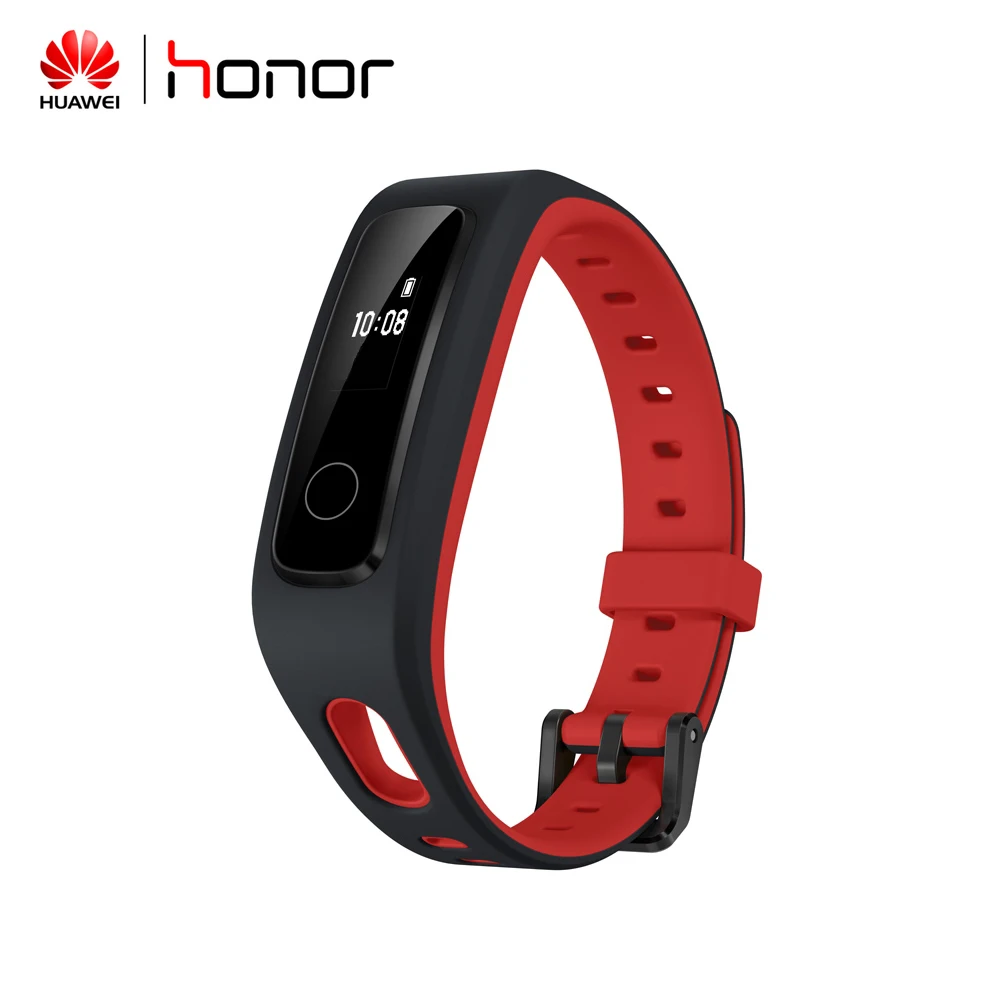 Красный Смарт-браслет huawei Honor Band 4, фитнес-браслет, трекер с пряжкой для обуви, спортивные наручные часы - Цвет: Красный