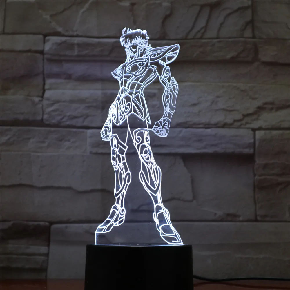 Фигурка Амина Saint Seiya светодиодный 3D светильник меняющий цвет детский ночник
