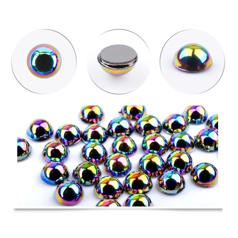 1 упаковка жемчуг Хамелеон бусины для ногтей симфония Стразы 5 мм с плоским дном DIY
