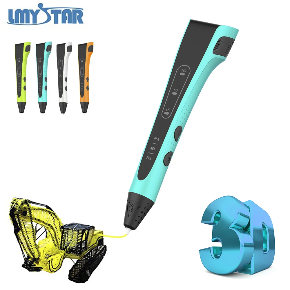 LMYSTAR 3d принтер Ручка 1 75 мм ABS/PLA/PCL DIY 3D печать с нитями подарок на день рождения для