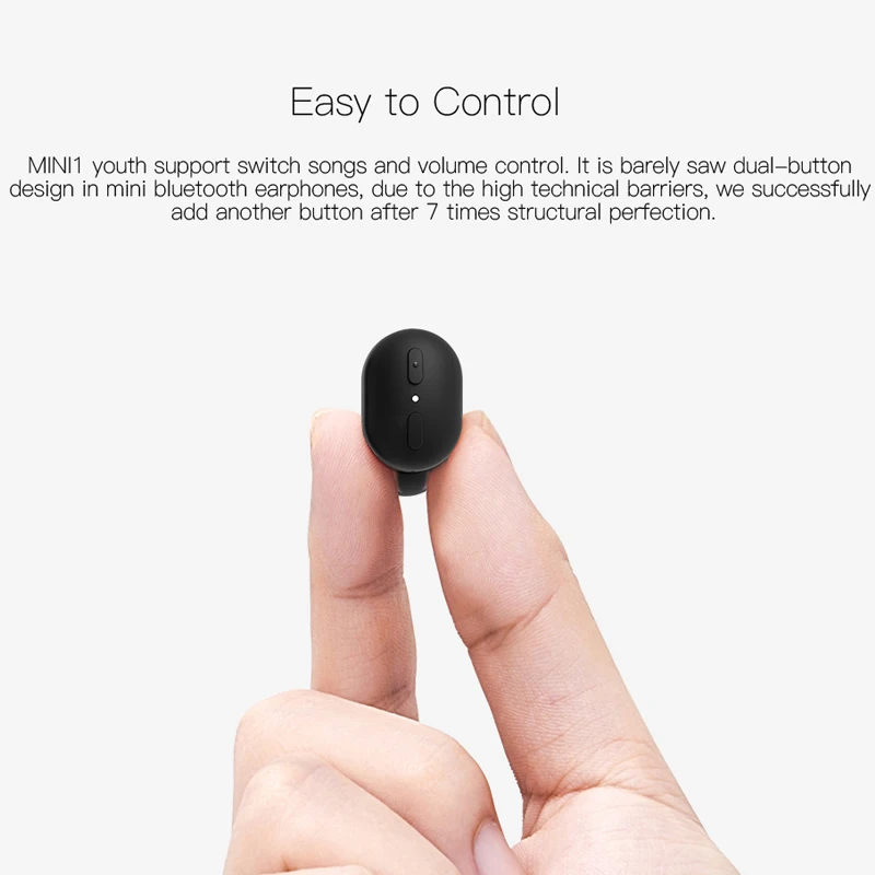 QCY MINI1 Молодежные Bluetooth наушники Магнит USB зарядное устройство Беспроводная гарнитура стерео мини наушники с микрофоном громкой связи звонки