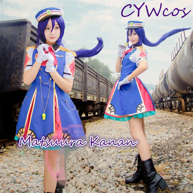 Love Live Sunshine/вечерние костюмы для косплея, Мацуура канань, Мацуура, Новогодняя одежда, женское летнее платье