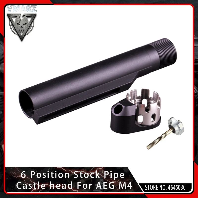 VMASZ 6 позиционная Стоковая головка замка трубы для страйкбола AEG M4/M16 AR усиленный