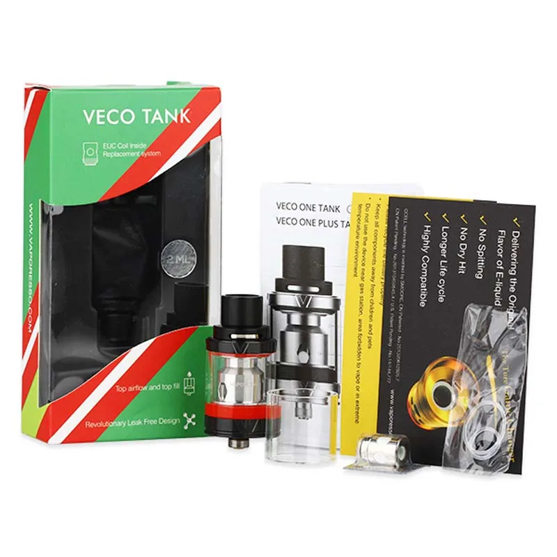 Оригинальный бак Vaporesso VECO емкостью 2 мл с регулируемым верхним потоком воздуха и