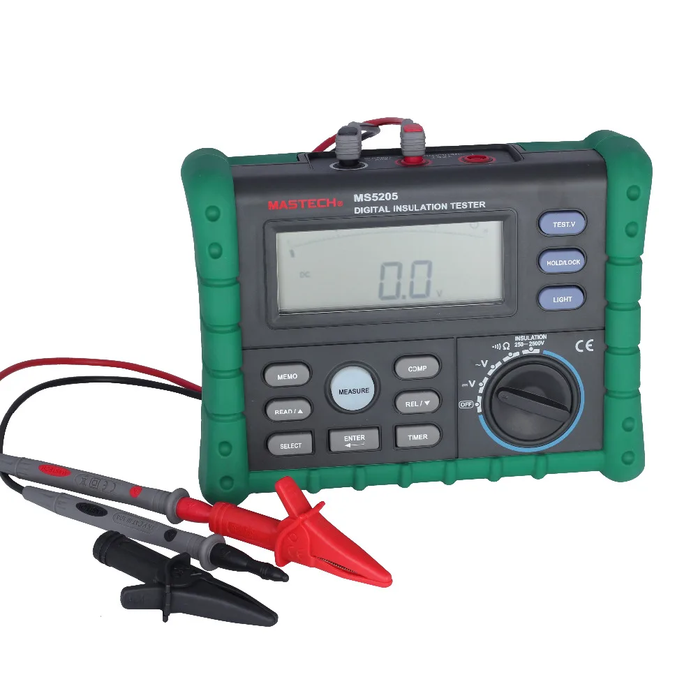 MASTECH MS5205 цифровой тестер изоляции измеритель сопротивления мультиметр|meter