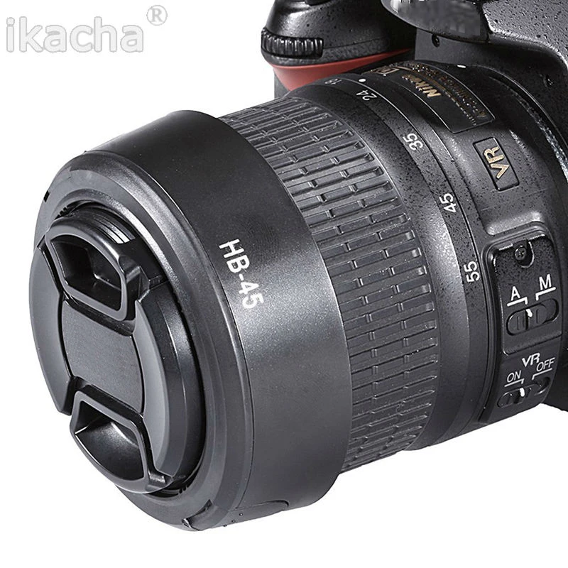 

5pcs Camera Lens Hood HB-45 52mm LC-52 For Nikon D60 D40 D40XD5000 D3000 AF-S NIKKOR 18-55mm DX&18-55mm f/3.5-5.6G VR