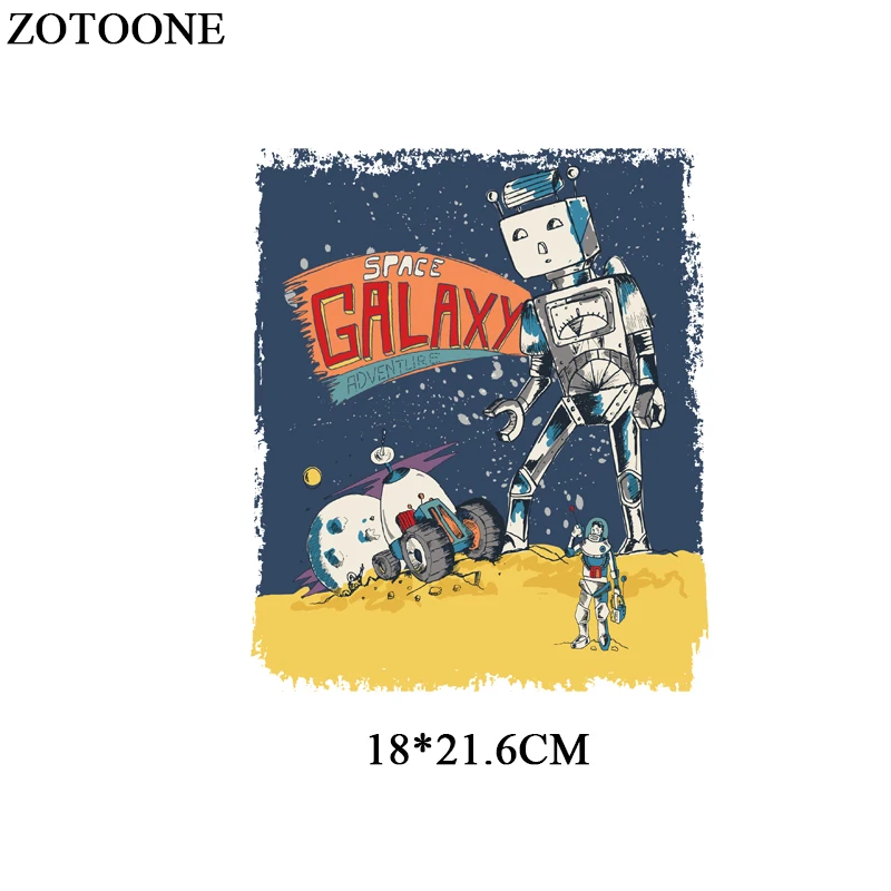 ZOTOONE мультяшный космический пластырь Железный На переноске для детской одежды Diy