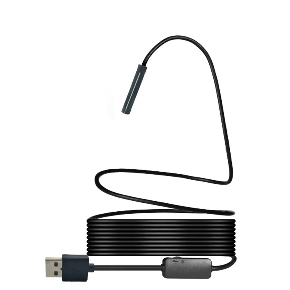 Новый wifi эндоскоп камера HD 1200P 5 м водонепроницаемый 110A жесткий провод 8 мм