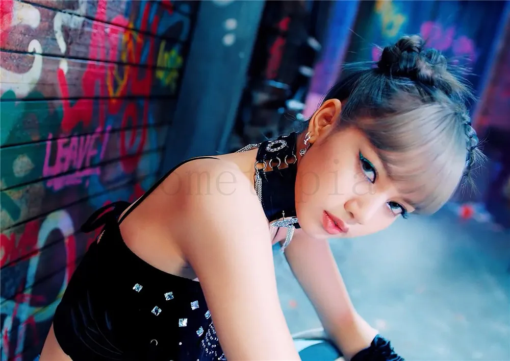 Белый Постеры Kill this love Blackpink Kpop глянцевая бумага яркие цветные наклейки на стену HD украшение для дома - Цвет: Белый