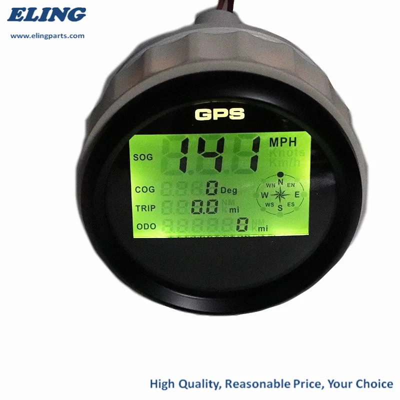 Цифровой Водонепроницаемый GPS Спидометр 85 мм одометр для авто морского грузовика