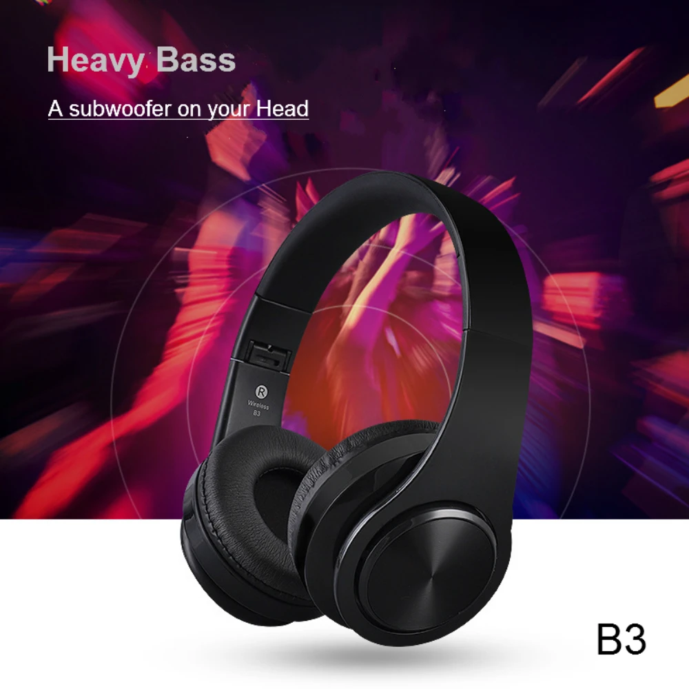 Новые B3 Bluetooth 4 2 наушники для карт Регулируемые Игровые складные беспроводные