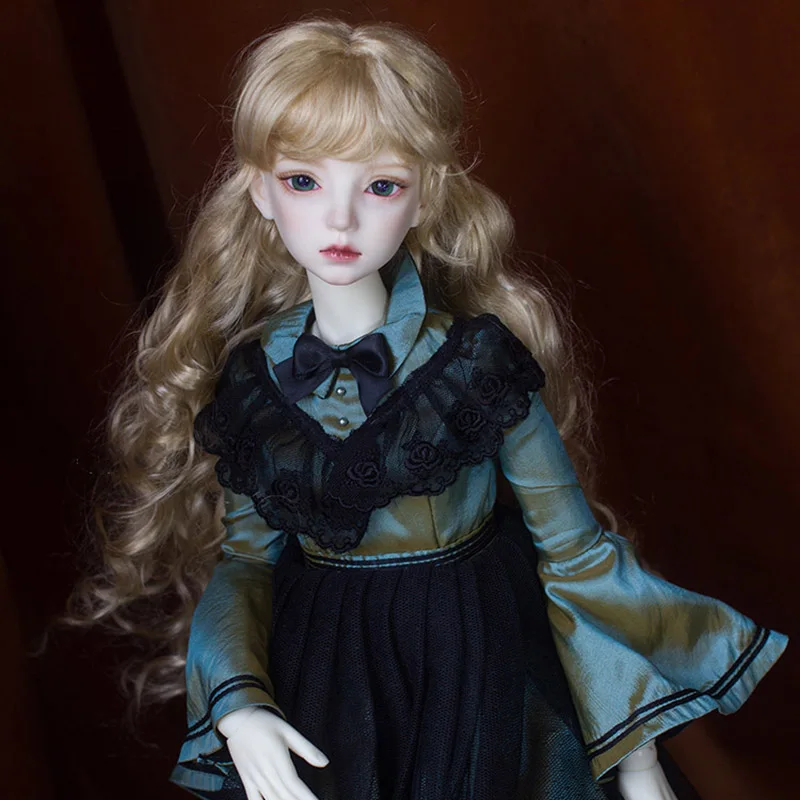 Кукла Cateleya BJD 1/3 1/4 1/6 1/8 имитация мохерового парика Классический волнистый рулон