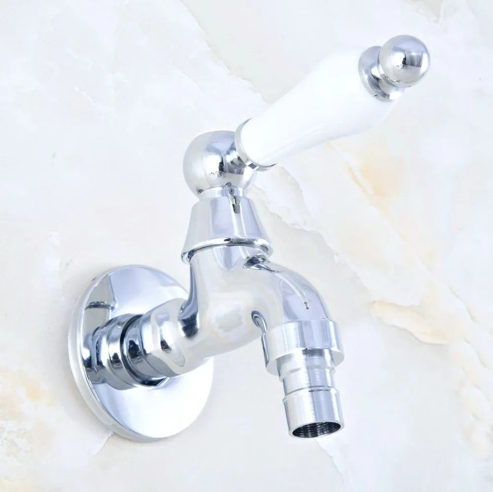 

Polished Chrome Brass Single Ceramic Handle Bathroom Washing Machine Faucet /Garden Water Tap / Laundry Sink Water Taps mav156