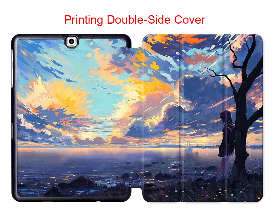 MTT чехол с рисунком аниме для samsung Galaxy Tab S2 9,7 ''чехол SM-T810 T813 T815 T819 из искусственной кожи трехслойный смарт-чехол флип-чехол для планшета