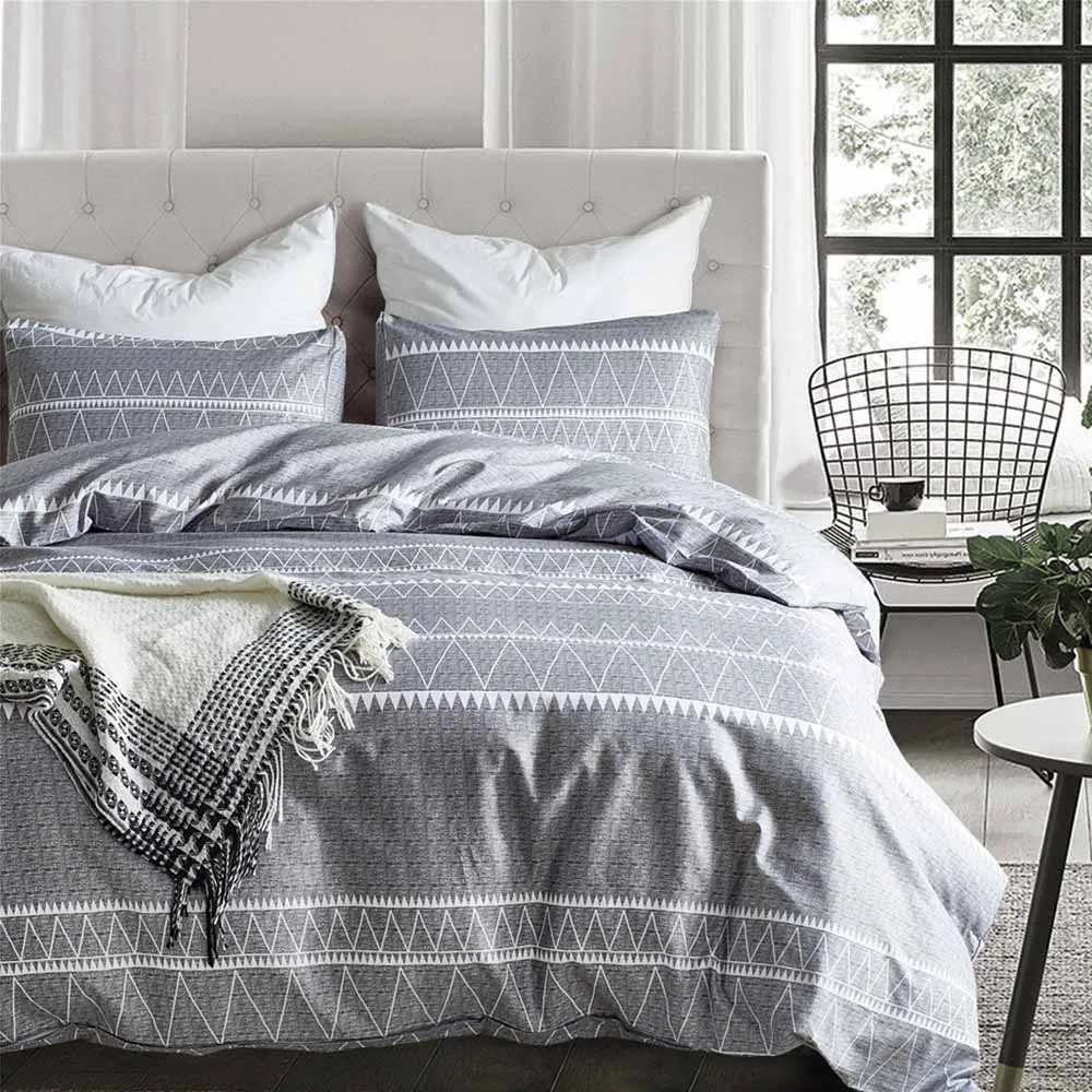 

Bedding set duvet cover set mandala US King Queen Twin Sizes 3pcs/set edredon gray bed duvet quilt cover set housse de couette